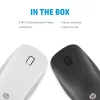 HP 410 plonas White Bluetooth pelė, abiem rankoms tinkama, Bluetooth, 1200 DPI, balta