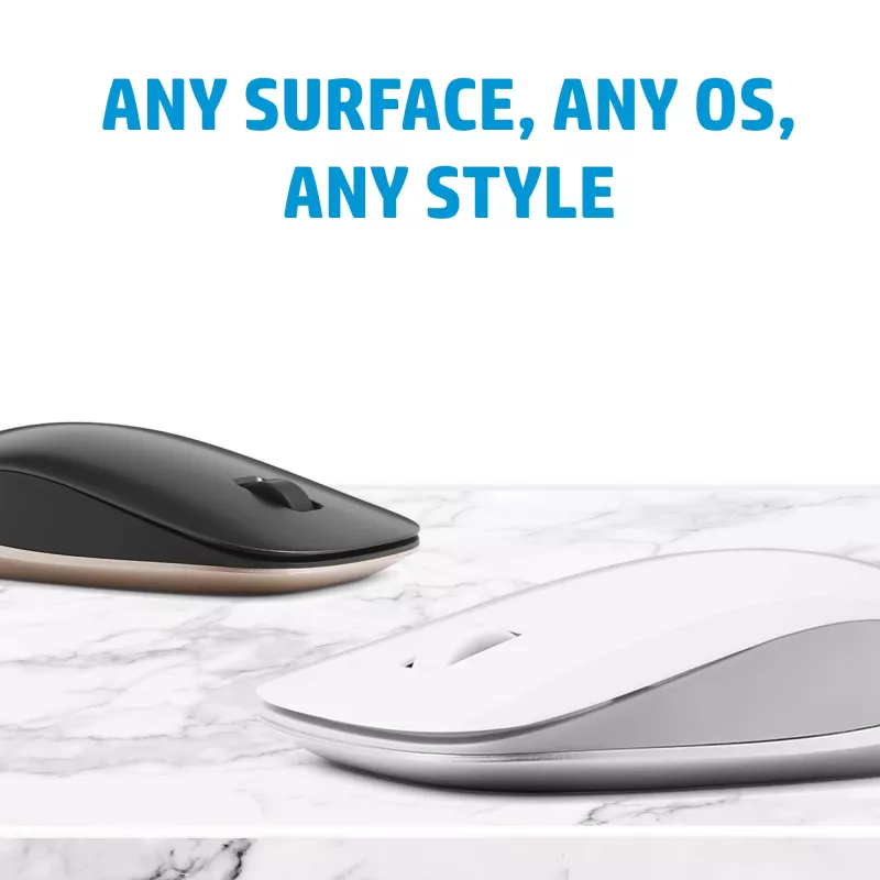 HP 410 plonas White Bluetooth pelė, abiem rankoms tinkama, Bluetooth, 1200 DPI, balta