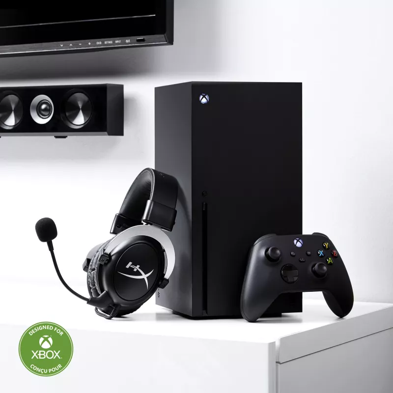 HyperX CloudX - žaidimų ausinės (juoda-sidabrinė) - Xbox