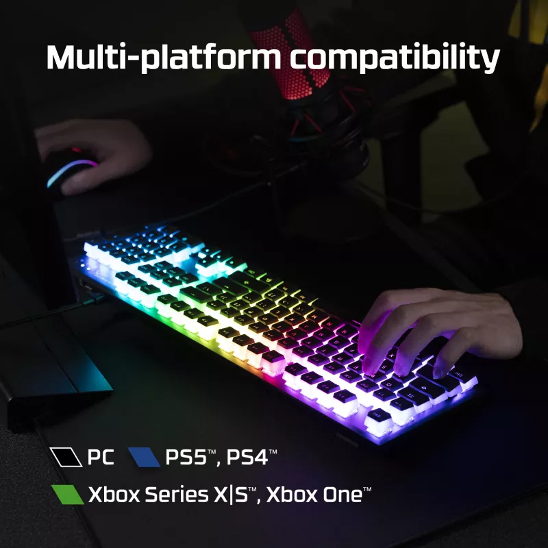 HyperX Alloy Origins Core – mechaninė žaidimų klaviatūra – HX Red (DE išdėstymas)