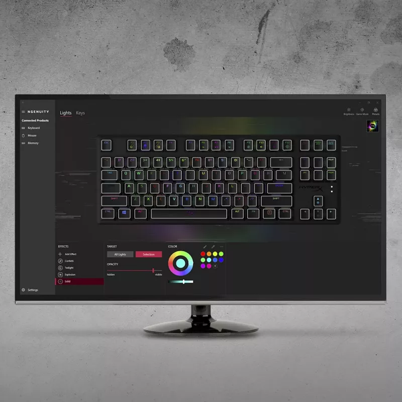HyperX Alloy Origins Core – mechaninė žaidimų klaviatūra – HX Red (DE išdėstymas)