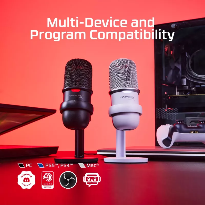HyperX SoloCast - USB mikrofonas (juodas)