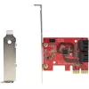 StarTech.com SATA PCIe kortelė - 4 prievadų PCIe SATA išplėtimo kortelė - 6Gbps - žemo profilio laikiklis - sumontuotos SATA jungtys - ASM1164 Non-Raid - PCI Express į SATA keitiklis