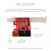 StarTech.com SATA PCIe kortelė - 4 prievadų PCIe SATA išplėtimo kortelė - 6Gbps - žemo profilio laikiklis - sumontuotos SATA jungtys - ASM1164 Non-Raid - PCI Express į SATA keitiklis