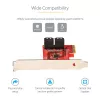 StarTech.com SATA PCIe kortelė - 4 prievadų PCIe SATA išplėtimo kortelė - 6Gbps - žemo profilio laikiklis - sumontuotos SATA jungtys - ASM1164 Non-Raid - PCI Express į SATA keitiklis
