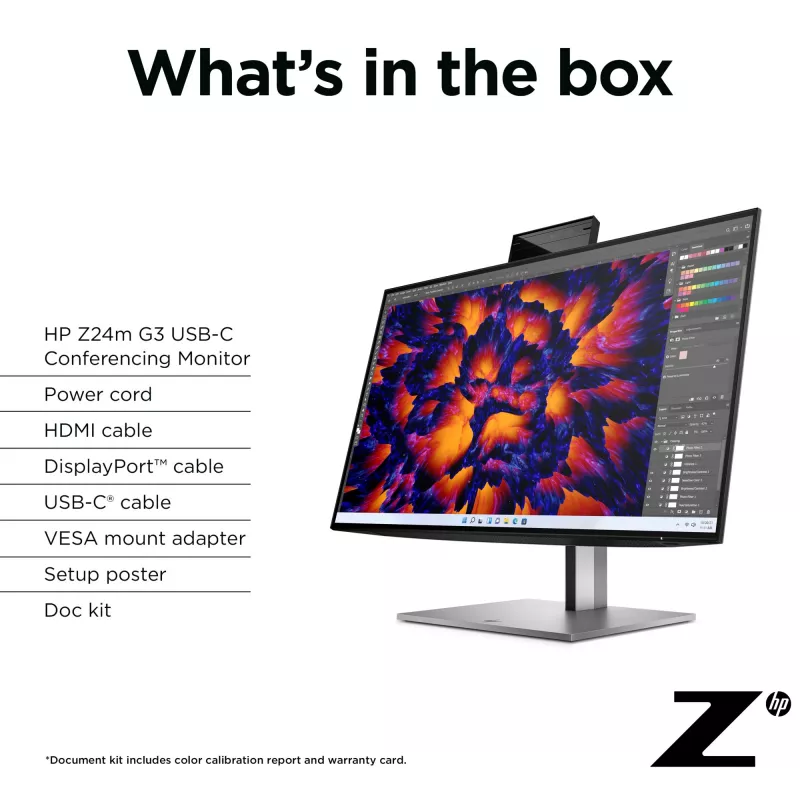 Monitorius HP Z24m G3 23,8 colio Quad HD 2560 x 1440
