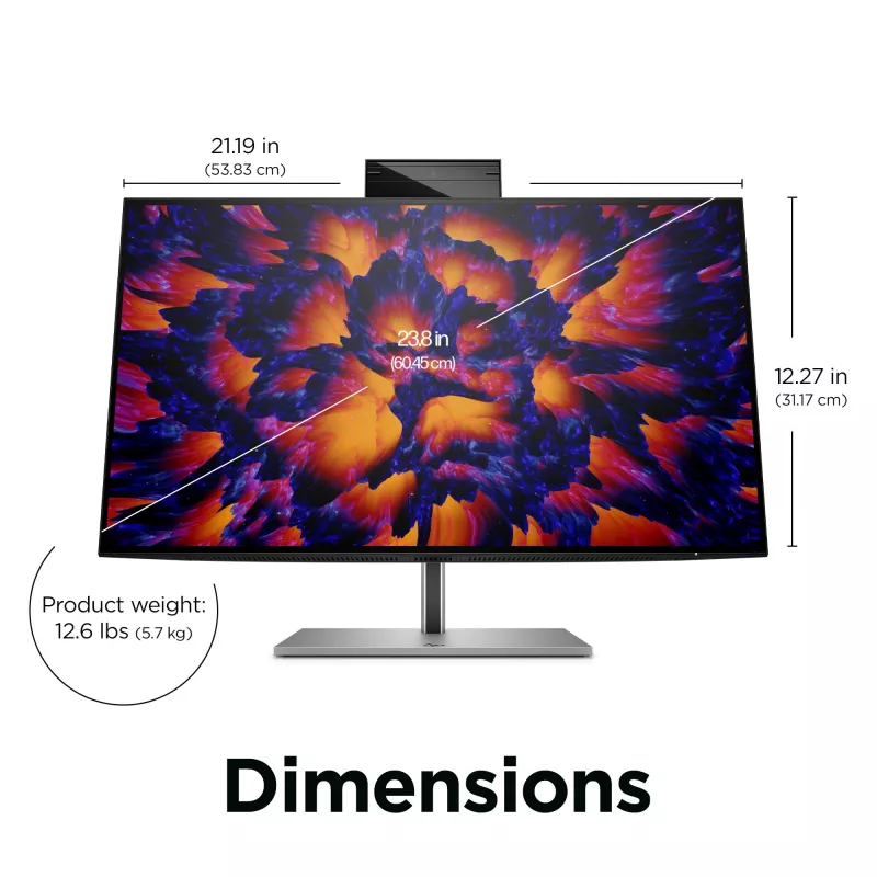 Monitorius HP Z24m G3 23,8 colio Quad HD 2560 x 1440