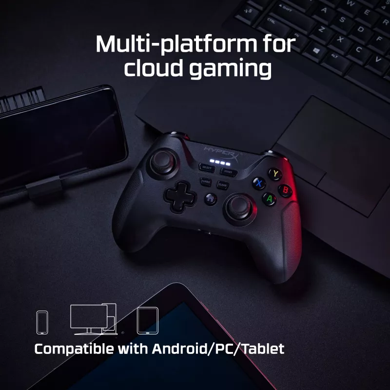HyperX Clutch - belaidis žaidimų valdiklis (juodas) - mobiliesiems, kompiuteriui