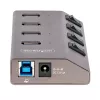 StarTech.com 4 prievadų maitinamas USB-C šakotuvas su atskirais įjungimo/išjungimo jungikliais, USB 3.0 5 Gbps plėtros šakotuvas su maitinimo šaltiniu, stacionariam/nešiojamam kompiuteriui USB-C į USB-A šakotuvas, USB C šakotuvas su BC 1.2