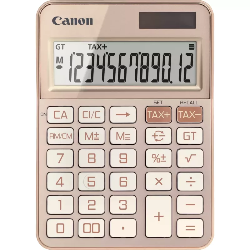 Pagrindinis skaičiuotuvas Canon KS-125KB Stalinis 12 skaitmenų Rožinis auksas