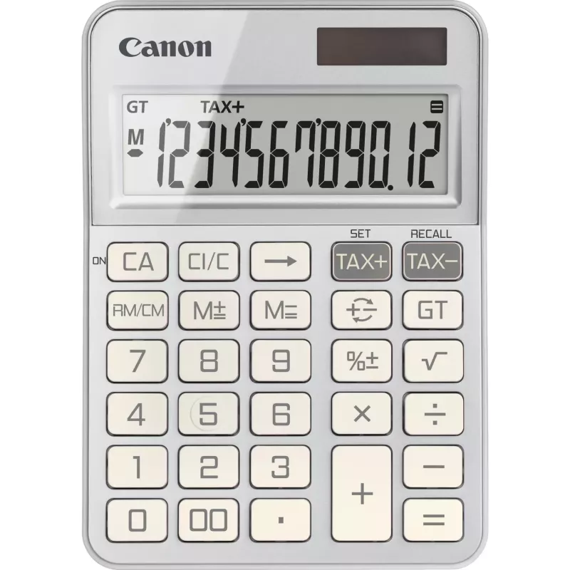 Pagrindinis skaičiuotuvas Canon KS-125KB Stalinis 12 skaitmenų Sidabrinis