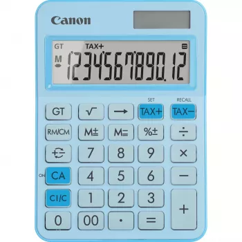 Pagrindinis skaičiuotuvas Canon LS-125KB 12 skaitmenų mėlynas mokesčių skaičiavimas