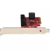 StarTech.com SATA PCIe kortelė – 6 prievadų PCIe SATA išplėtimo kortelė – 6Gbps – žemo / pilno profilio – sudėtinės SATA jungtys – ASM1166 be RAID – PCI Express į SATA keitiklis