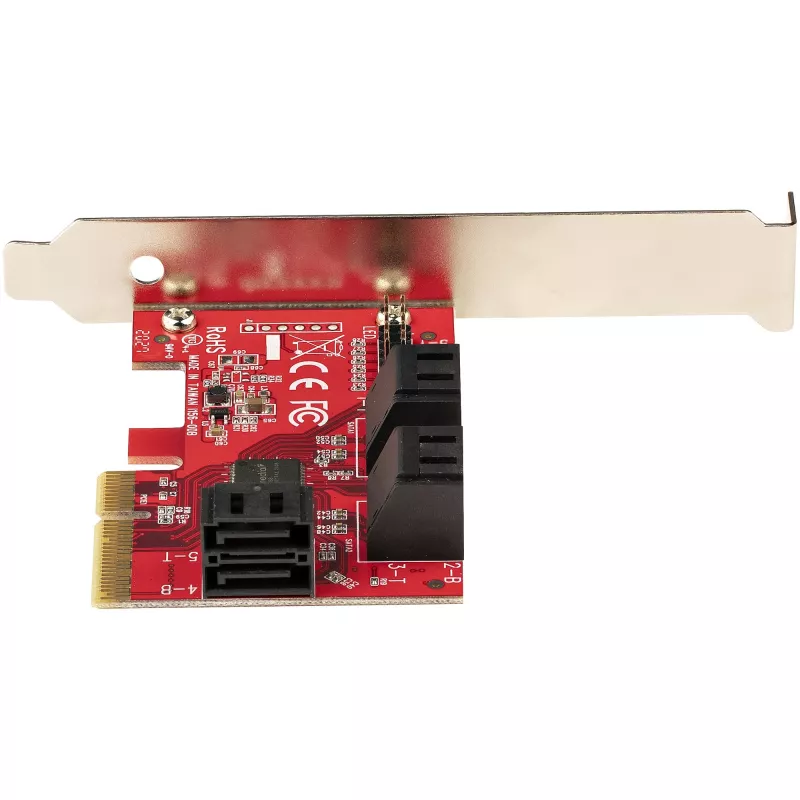 StarTech.com SATA PCIe kortelė – 6 prievadų PCIe SATA išplėtimo kortelė – 6Gbps – žemo / pilno profilio – sudėtinės SATA jungtys – ASM1166 be RAID – PCI Express į SATA keitiklis
