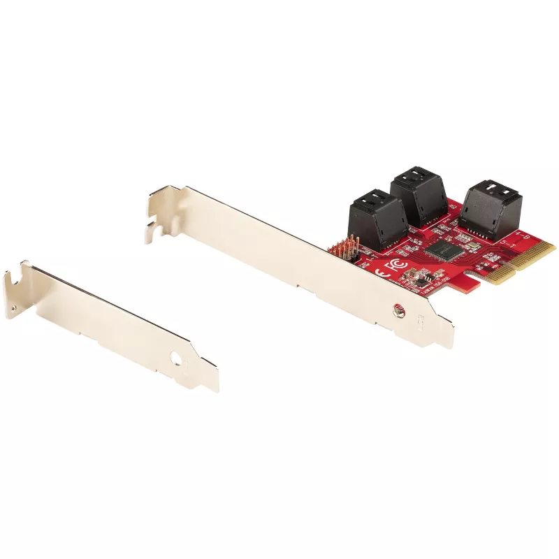 StarTech.com SATA PCIe kortelė – 6 prievadų PCIe SATA išplėtimo kortelė – 6Gbps – žemo / pilno profilio – sudėtinės SATA jungtys – ASM1166 be RAID – PCI Express į SATA keitiklis