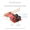 StarTech.com SATA PCIe kortelė – 6 prievadų PCIe SATA išplėtimo kortelė – 6Gbps – žemo / pilno profilio – sudėtinės SATA jungtys – ASM1166 be RAID – PCI Express į SATA keitiklis