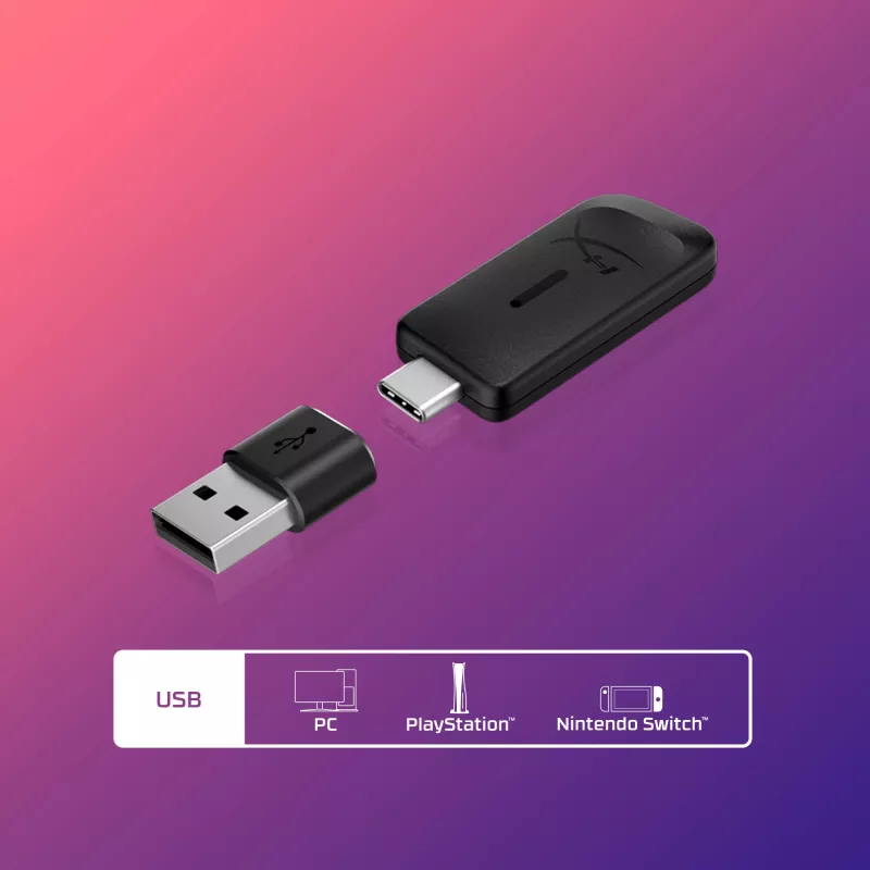 HyperX Cloud III Wireless - žaidimų ausinės, Juoda; Raudona, Kinija, Supraauralinės, Uždaro tipo, Aktyvus, 155 mm