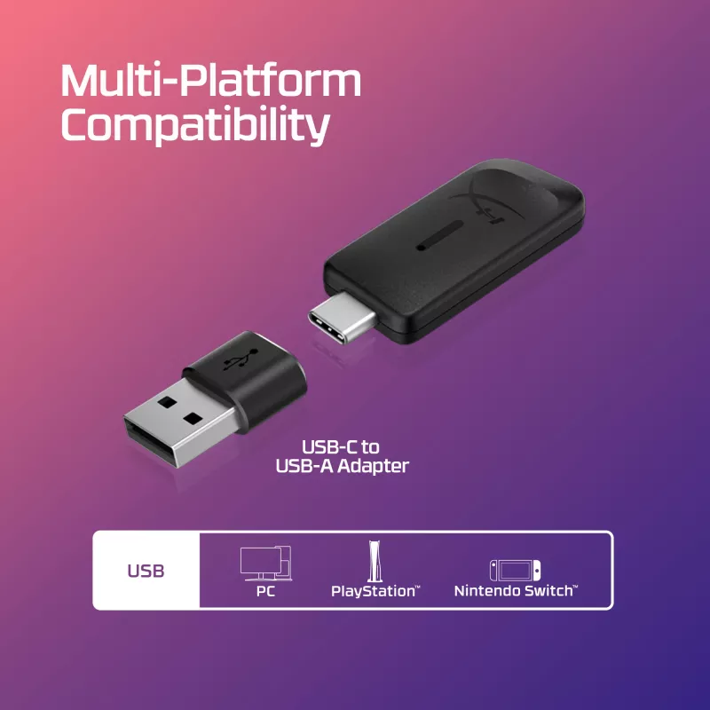 HyperX Cloud III Wireless - žaidimų ausinės, Juoda; Raudona, Kinija, Supraauralinės, Uždaro tipo, Aktyvus, 155 mm