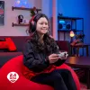 HyperX Cloud III Wireless - žaidimų ausinės, Juoda; Raudona, Kinija, Supraauralinės, Uždaro tipo, Aktyvus, 155 mm