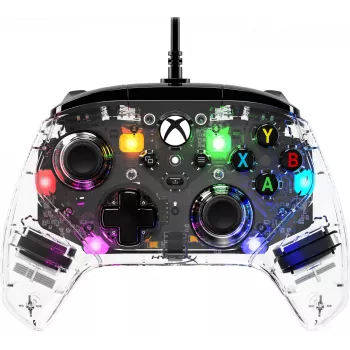 HyperX Clutch Gladiate - Laidinis žaidimų RGB valdiklis - Xbox, Žaidimų pultas, Xbox One, Xbox Series X, Laidinis, USB, USB Type-A, USB Type-C, Skaidrus
