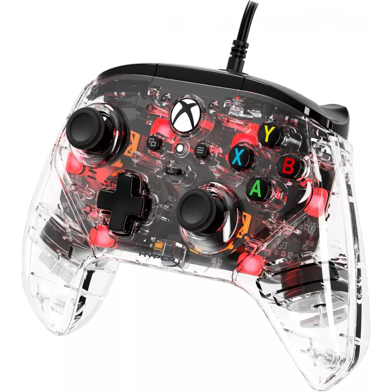 HyperX Clutch Gladiate - Laidinis žaidimų RGB valdiklis - Xbox, Žaidimų pultas, Xbox One, Xbox Series X, Laidinis, USB, USB Type-A, USB Type-C, Skaidrus