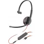 HP Poly Juodawire C3215 vienos ausies ausinės + nešiojimo dėklas (dėžutėje), laidinės, biuro / skambučių centro, 87 g, ausinės, juodos