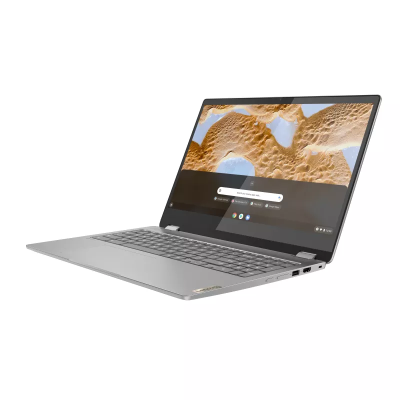 Lenovo IdeaPad Flex 3 Chrome 15IJL7 Intel® Celeron® N N4500 Chromebook 39.6 cm (15.6 colio) jutiklinis Full HD 8 GB LPDDR4x-SDRAM 128 GB eMMC Wi-Fi 6 (802.11ax) ChromeOS pilka