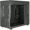 Mini bokšto korpusas INTER-TECH IM-2 Expander, Mini-ITX/Micro ATX, palaiko ATX/SFX maitinimo blokus, 2,5 colio ir 3,5 colio diskus, priekinius/viršutinius ventiliatorius 120/140 mm, juodas