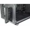 Mini bokšto korpusas INTER-TECH IM-2 Expander, Mini-ITX/Micro ATX, palaiko ATX/SFX maitinimo blokus, 2,5 colio ir 3,5 colio diskus, priekinius/viršutinius ventiliatorius 120/140 mm, juodas