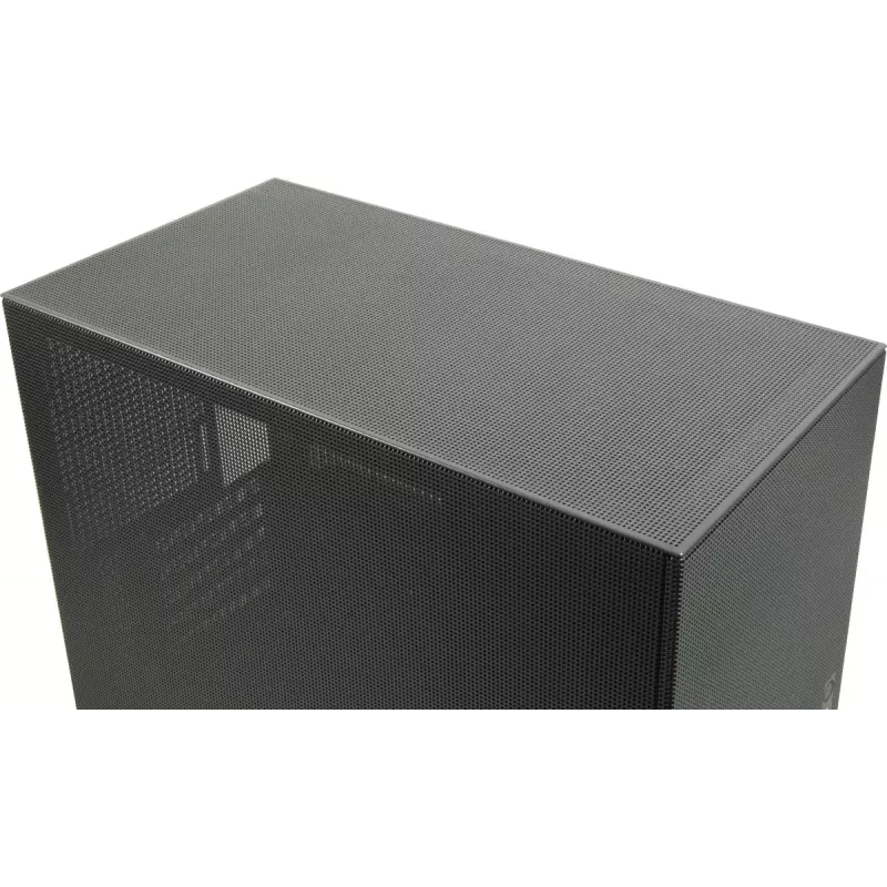 Mini bokšto korpusas INTER-TECH IM-2 Expander, Mini-ITX/Micro ATX, palaiko ATX/SFX maitinimo blokus, 2,5 colio ir 3,5 colio diskus, priekinius/viršutinius ventiliatorius 120/140 mm, juodas