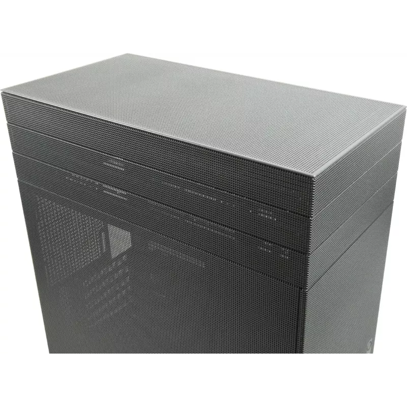 Mini bokšto korpusas INTER-TECH IM-2 Expander, Mini-ITX/Micro ATX, palaiko ATX/SFX maitinimo blokus, 2,5 colio ir 3,5 colio diskus, priekinius/viršutinius ventiliatorius 120/140 mm, juodas