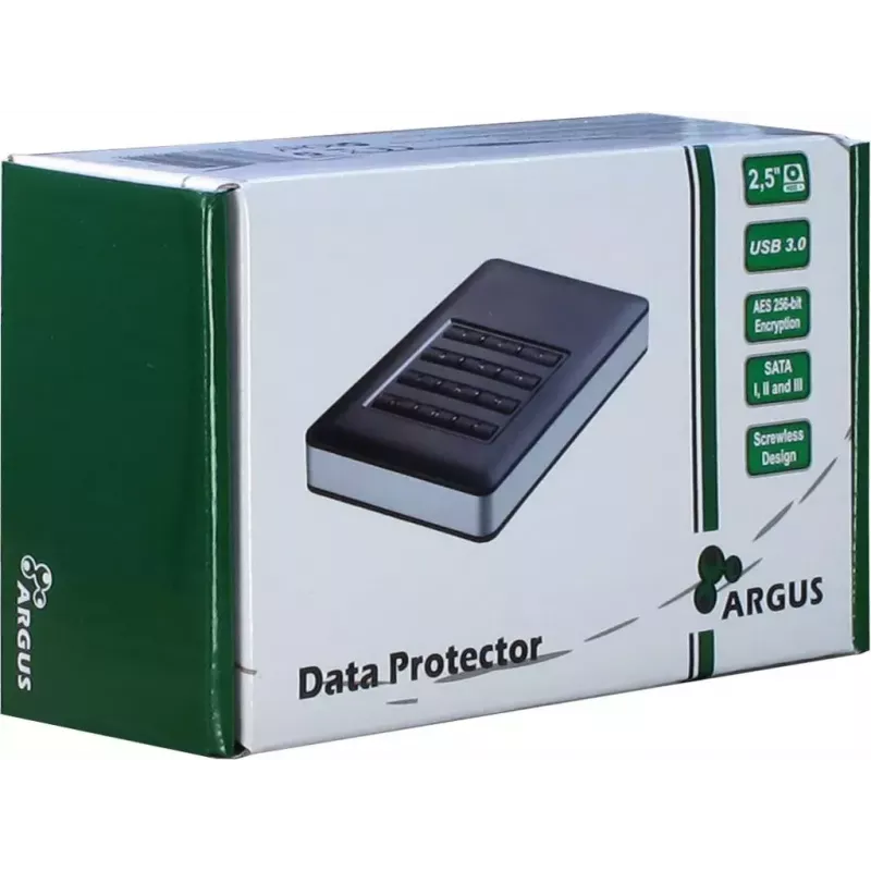 HDD korpusas Inter-Tech GD-25LK01, aliuminis, juodas, 2,5 colio