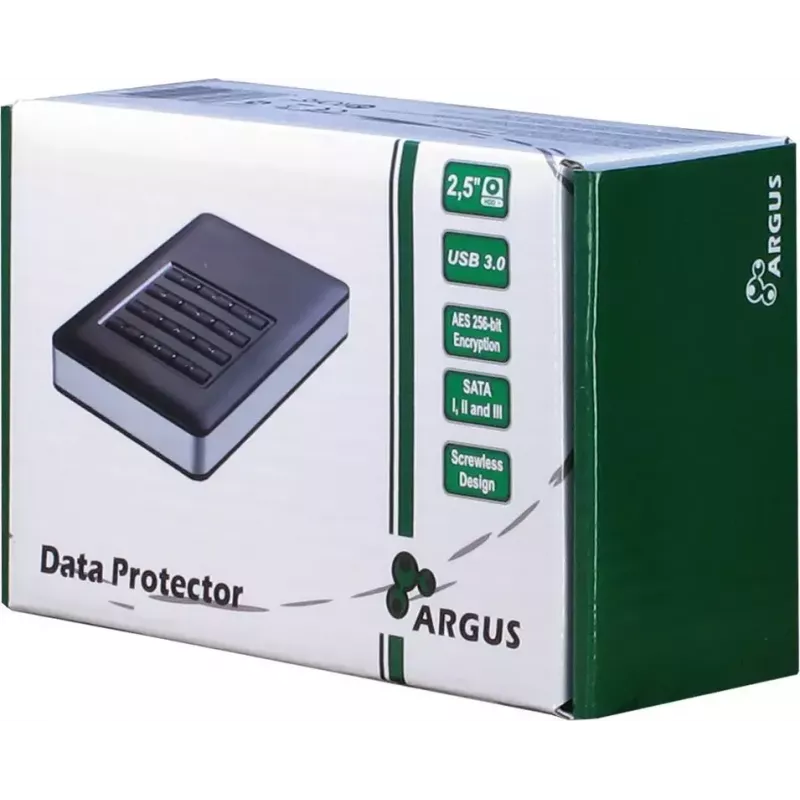 HDD korpusas Inter-Tech GD-25LK01, aliuminis, juodas, 2,5 colio