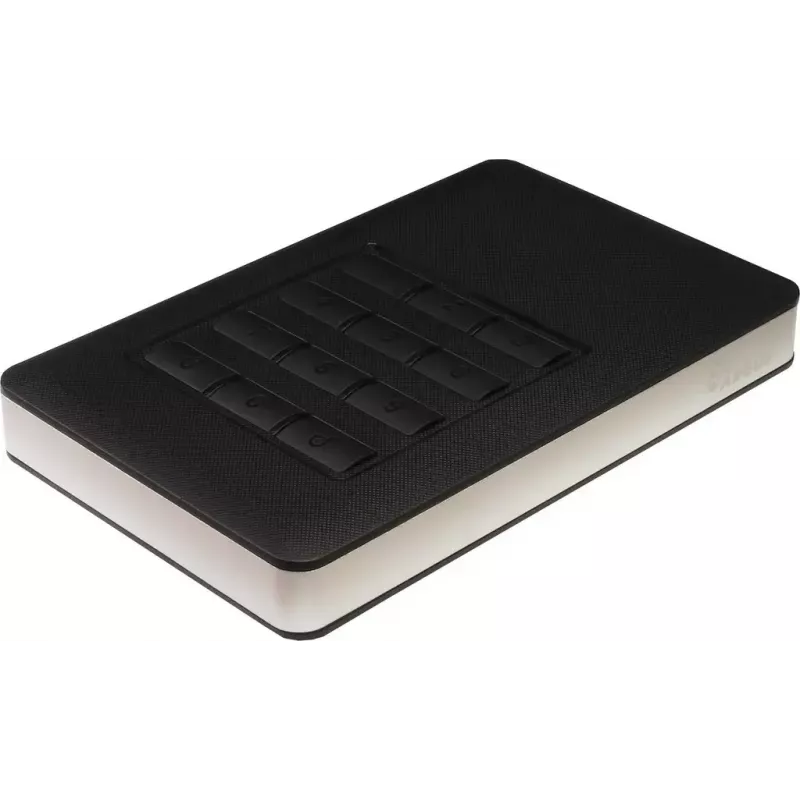 HDD korpusas Inter-Tech GD-25LK01, aliuminis, juodas, 2,5 colio
