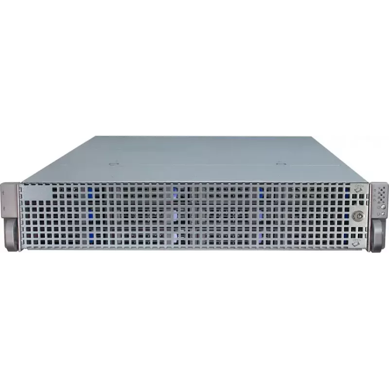 Server Case Inter-Tech IPC 2U-2412 Rack Juoda, Sidabrinė