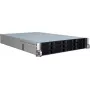 Server Case Inter-Tech IPC 2U-2412 Rack Juoda, Sidabrinė