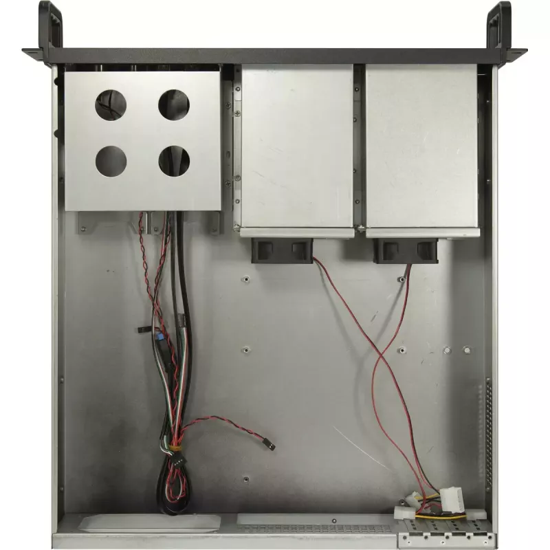 Serverio korpusas Inter-Tech 2U-2504 juodas 480x527x89mm 60 mm ventiliatoriai