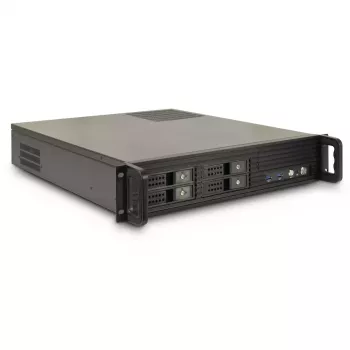 Serverio korpusas Inter-Tech 2U-2504 juodas 480x527x89mm 60 mm ventiliatoriai