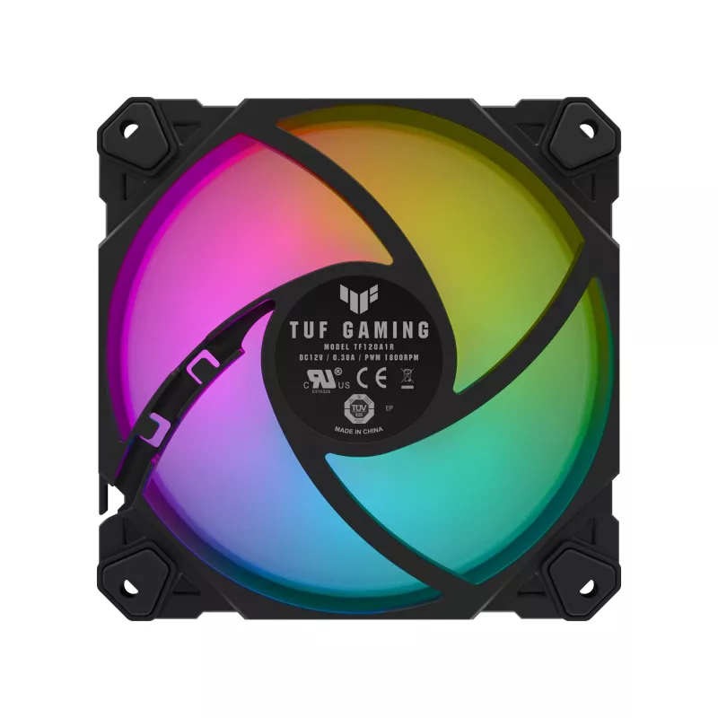 ASUS TUF Gaming TF120 ARGB ventiliatorius Kompiuterio korpusas Oro aušintuvas 12 cm Juoda