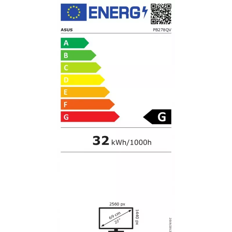 ASUS PB278QV kompiuterio monitorius 68,6 cm (27 colių) 2560 x 1440 pikselių Quad HD LED juodas