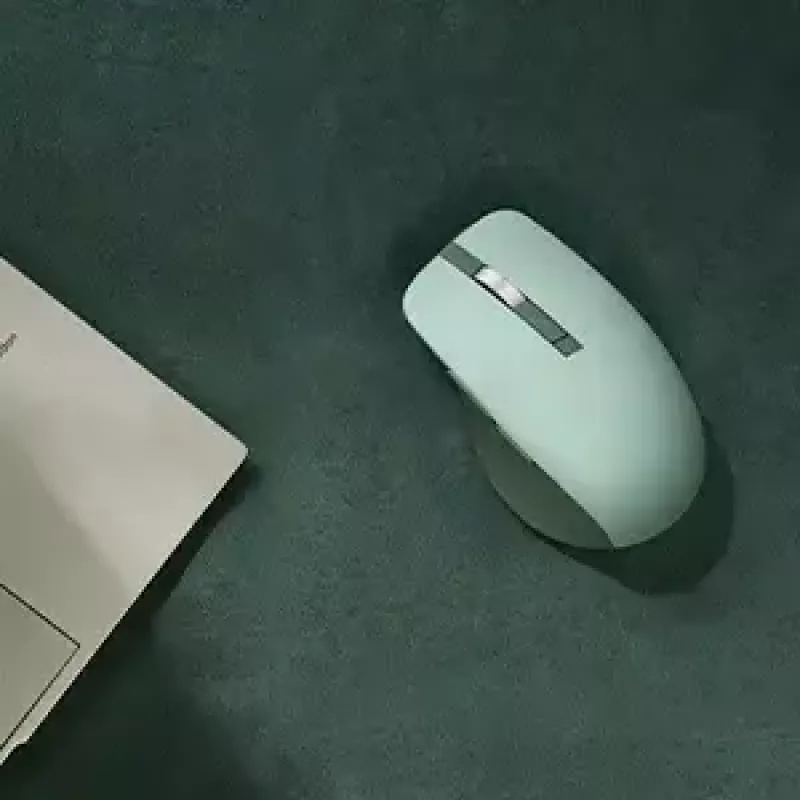 Pelė ASUS SmartO MD200 Silent Plus – abiem rankoms tinkama RF belaidė + Bluetooth, optinė 4200 DPI, 6 mygtukai, žalia