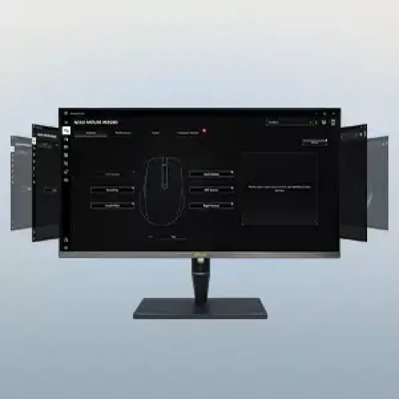 Pelė ASUS SmartO MD200 Silent Plus – abiem rankoms tinkama RF belaidė + Bluetooth, optinė 4200 DPI, 6 mygtukai, žalia