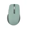 Pelė ASUS SmartO MD200 Silent Plus – abiem rankoms tinkama RF belaidė + Bluetooth, optinė 4200 DPI, 6 mygtukai, žalia