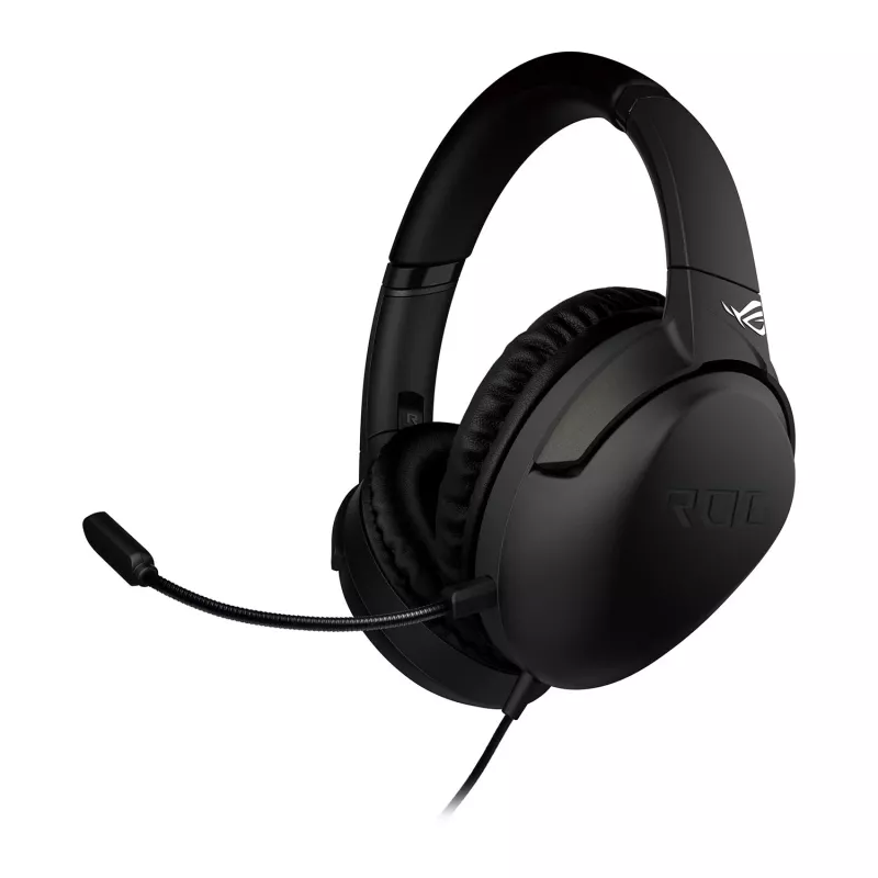 ASUS ROG Strix Go ausinės su mikrofonu, laidinės, ant galvos, žaidimams, USB Type-C, juodos