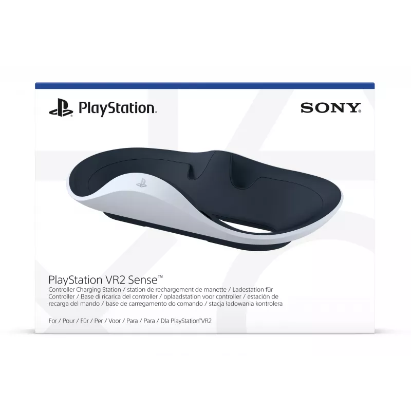 Įkrovimo stotelė Sony 9480693 žaidimų valdikliui — PlayStation 5, 5.1V/2.8A, juoda/baltas, 241×136×58 mm