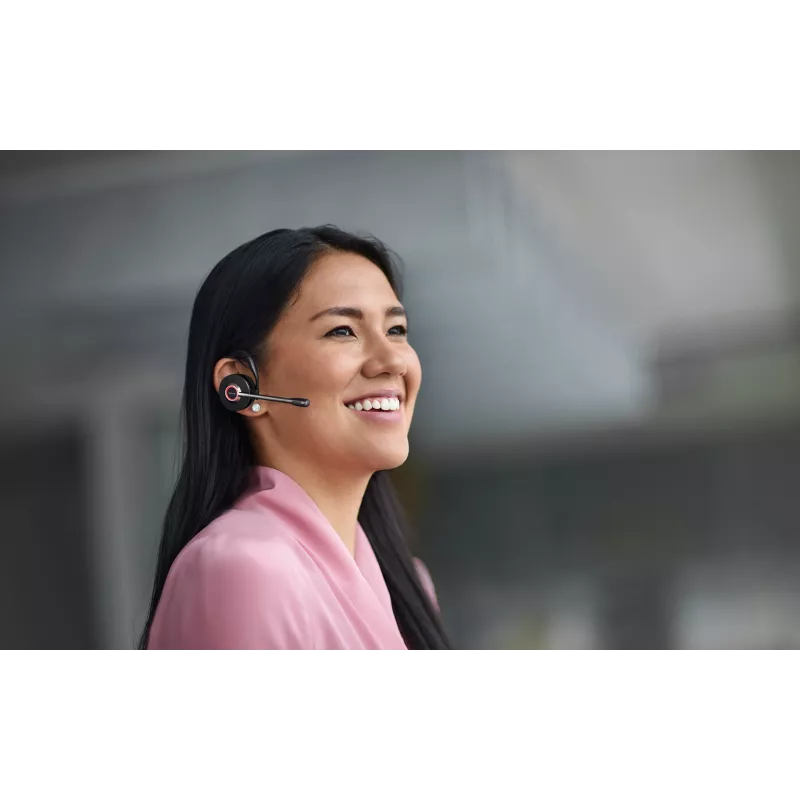 Jabra Engage 55 MS Stereo ausinės belaidės, ant galvos, biurui/skambučių centrui, USB Type-A, juodos