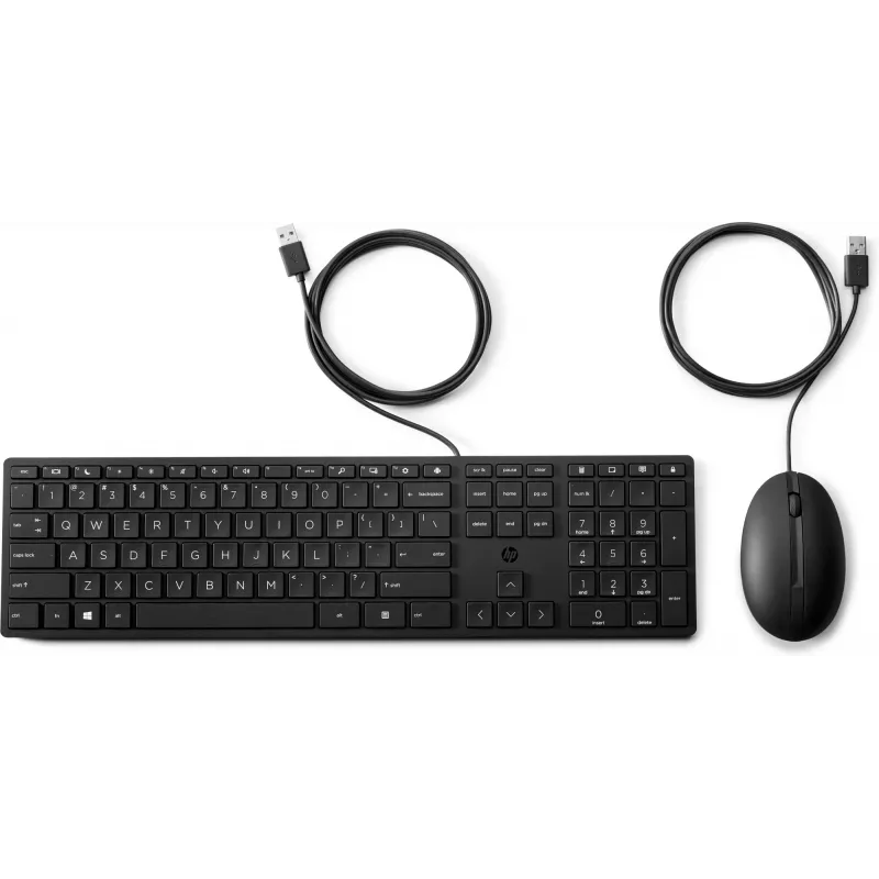 Laidinė klaviatūra ir pelė HP Wired Desktop 320MK