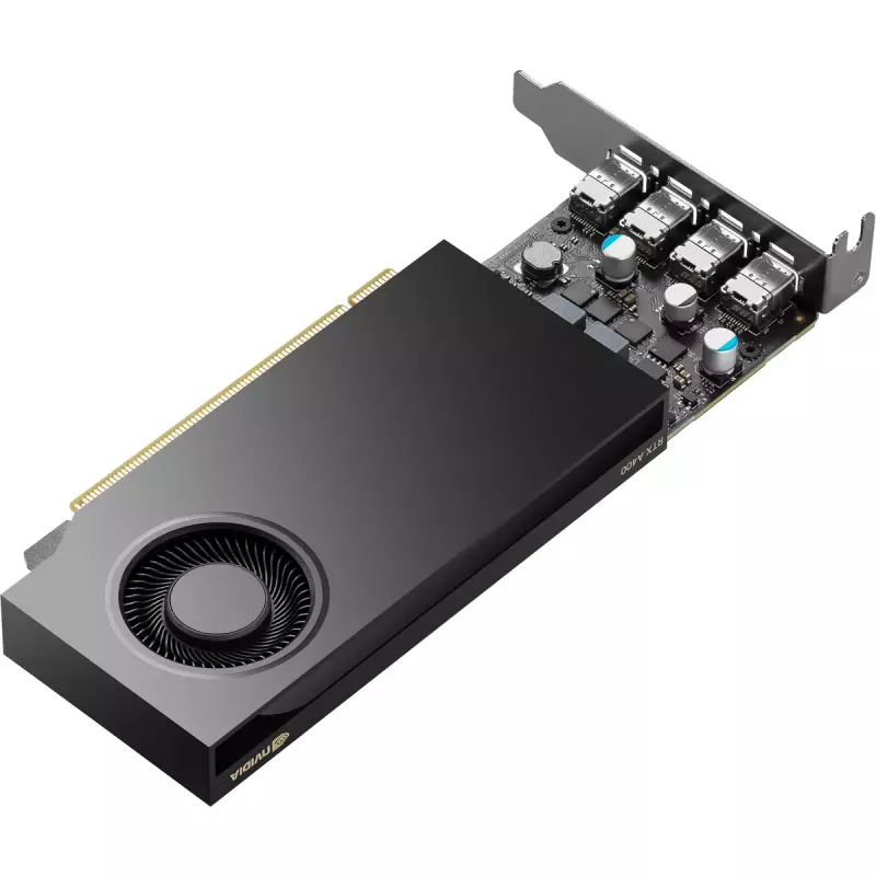 HP NVIDIA RTX A400 4 GB GDDR6 vaizdo plokštė, 4x Mini DisplayPort (9U277AA)