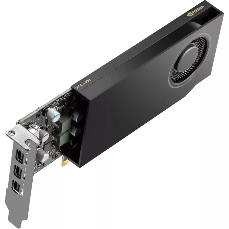 HP NVIDIA RTX A400 4 GB GDDR6 vaizdo plokštė, 4x Mini DisplayPort (9U277AA)