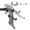 “StarTech.com” monitoriaus laikiklis su VESA nešiojamojo kompiuterio dėklu, skirtas nešiojamajam kompiuteriui (4,5 kg / 9,9 lb) ir vienam ekranui iki 32 colių (8 kg / 17,6 lb), juodas, ventiliuojamas dėklas, reguliuojamas nešiojamojo kompiuterio laikiklis, C formos spaustukas / kiauryminis tvirtinimas
